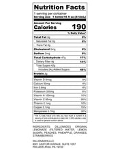 Load image into Gallery viewer, Dillonades Tropical Lemonade Nutrition Facts
